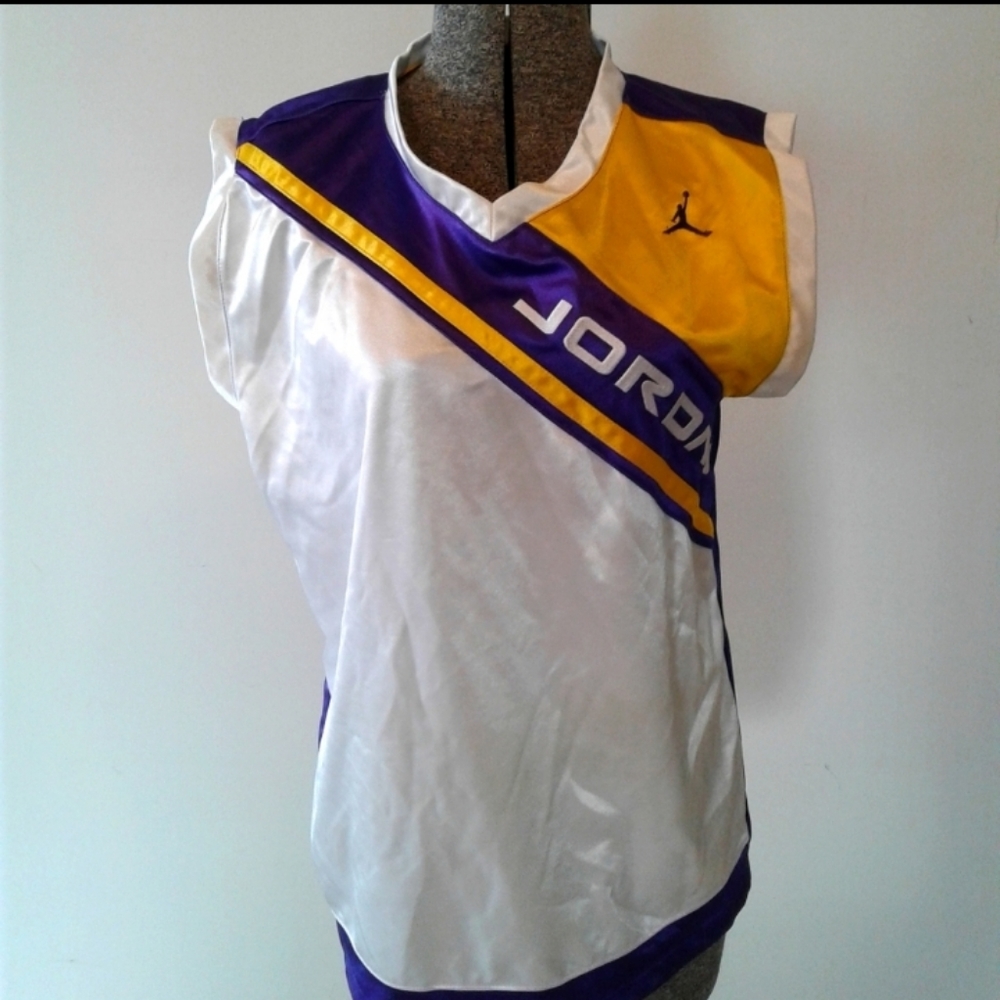 Nike air Jordan Jumpman Jersey Haddad Apparel Embroided Youth sz L womens sz S M